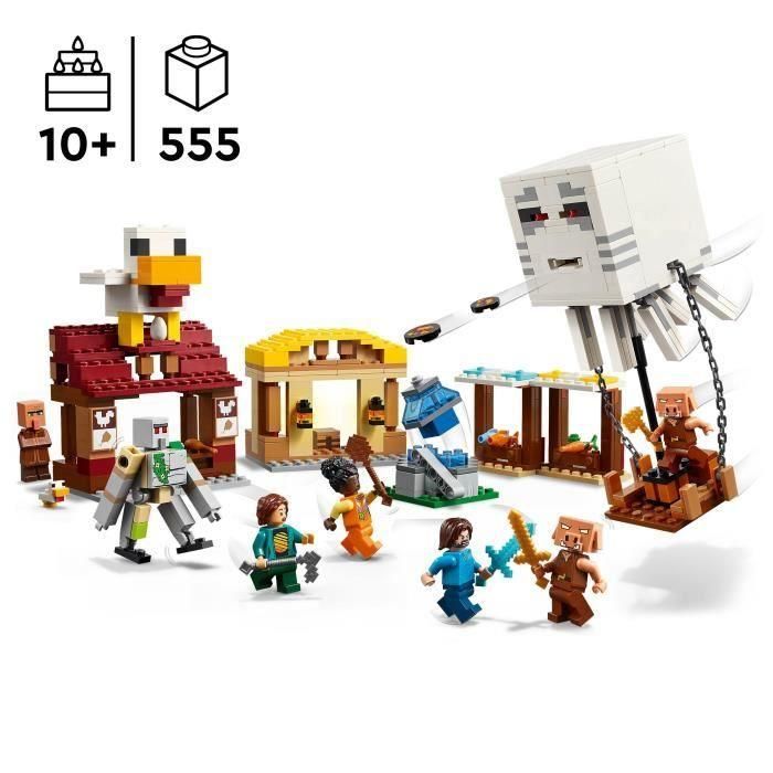 LEGO Minecraft 21273 Ghasts Attack the Village - Juego para niños de 10 años en adelante 1 LEGO Minecraft 21273 Ghasts Attack the Village - Juego para niños de 10 años en adelante 1