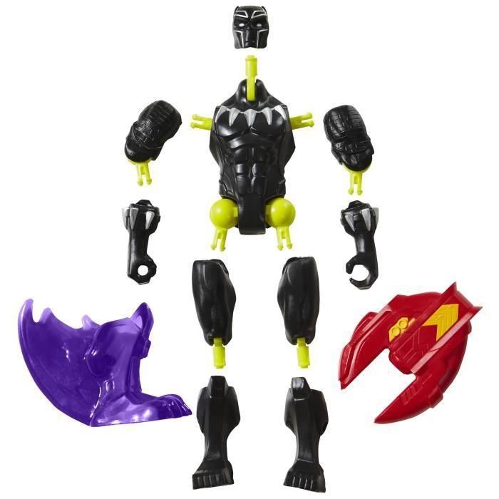 Figura de Black Panther de Marvel Avengers de MixMashers para combinar y combinar con accesorios 4