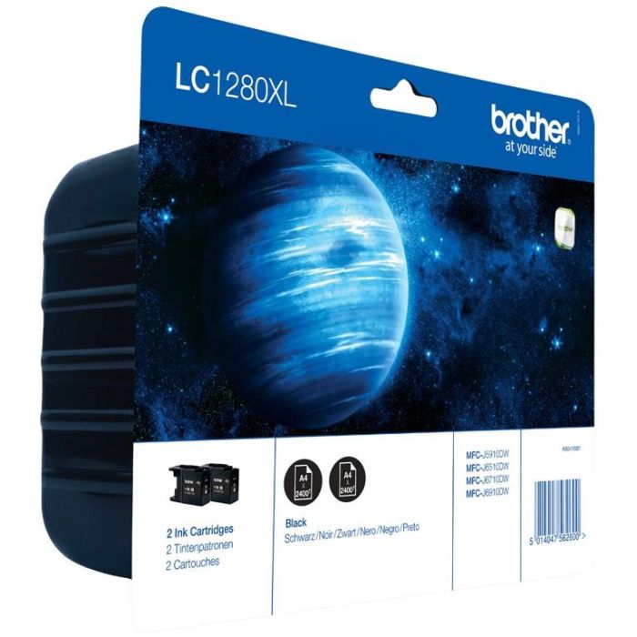 Brother LC-1280XLBK Cartucho de tinta negro Twin Pack
