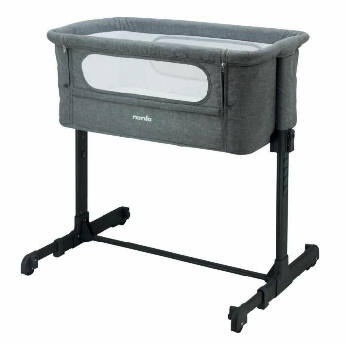 Nania Cama Cododo DODI Gris para Bebés 0-6 Meses, Ajustable 5 Alturas de Cama y Colchón 4 cm Incluido 1 Nania Cama Cododo DODI Gris para Bebés 0-6 Meses, Ajustable 5 Alturas de Cama y Colchón 4 cm Incluido 1