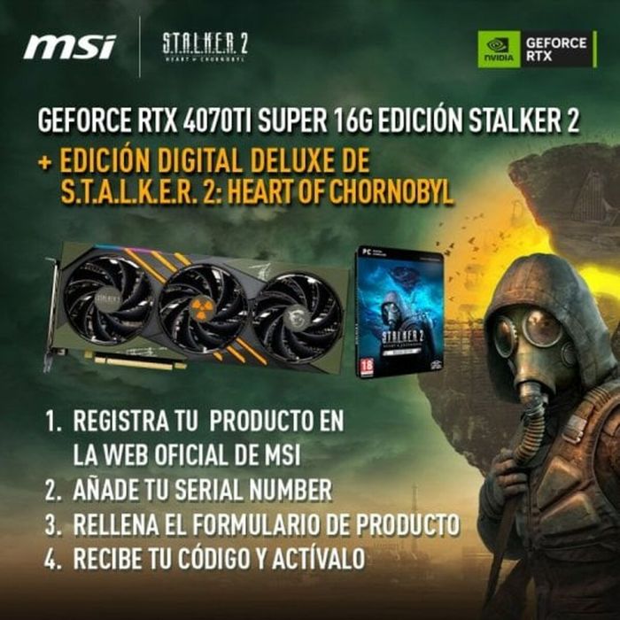 Tarjeta Gráfica MSI GEFORCE RTX 4070 16 GB GDDR6 8