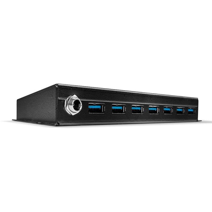 LINDY 43128 Hub USB 3.1/3.0 Industrial de 7 Puertos, 5000 Mbit/s, Negro 0 LINDY 43128 Hub USB 3.1/3.0 Industrial de 7 Puertos, 5000 Mbit/s, Negro 0