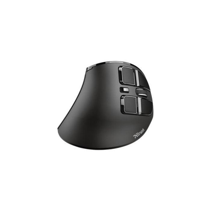 Trust Ratón Ergonómico Vertical Inalámbrico Bluetooth Recargable 9 Botones Negro 1 Trust Ratón Ergonómico Vertical Inalámbrico Bluetooth Recargable 9 Botones Negro 1