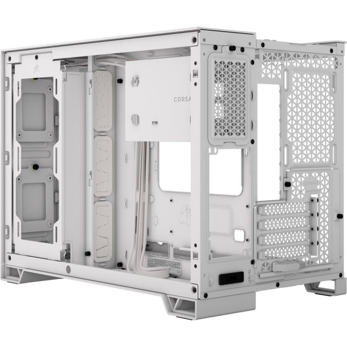 Corsair Caja PC Midi Tower ATX Blanca con Ventana Lateral y USB-C – Compatible Refrigeración Líquida 360mm 6