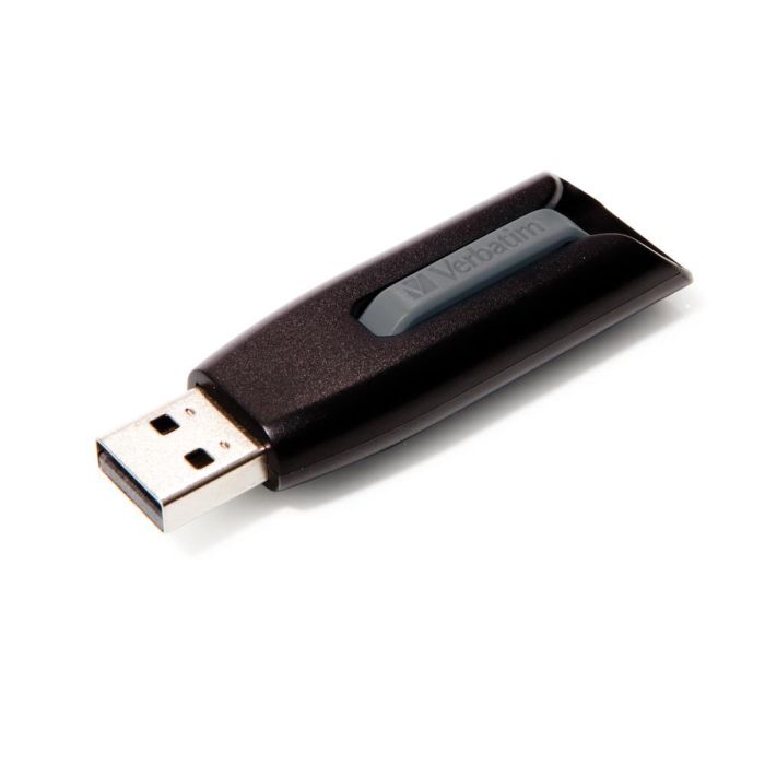 Verbatim V3 Memoria USB 3.0 SuperSpeed 64GB con Mecanismo Retráctil 'Slide and Lock' para Protección del Conector, Diseño Compacto 2