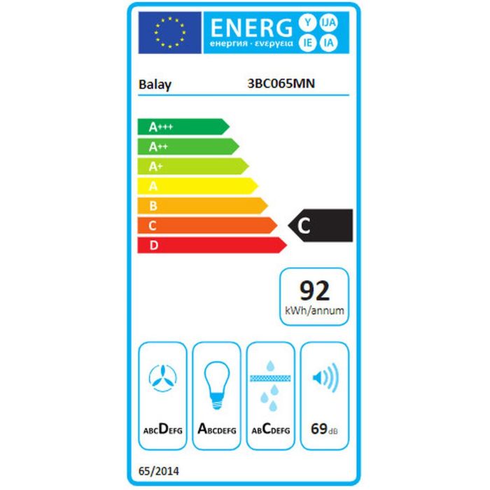Campana Convencional Balay 3BC065MN Negro 1 Campana Convencional Balay 3BC065MN Negro 1