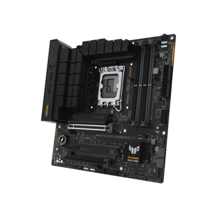 Placa Asus Tuf Gaming B760M-Plus Wifi,Intel,1700,B760,4Ddr5,128Gb,Hdmi+Dp,4Sata+2M.2,5Usb 3.2+1Usb-C,2.5Gb+Wifi6E+Bt5.3,Matx 1