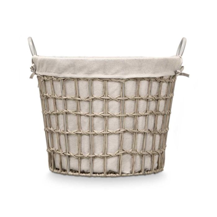 Cesto Redondo Asas Bajo Gris Kipit 47X41CM (6 Unidades) 2 Cesto Redondo Asas Bajo Gris Kipit 47X41CM (6 Unidades) 2