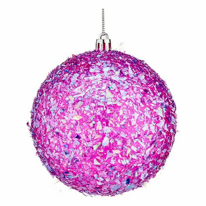 Set de Bolas de Navidad Morado 10 cm (12 Unidades) 1