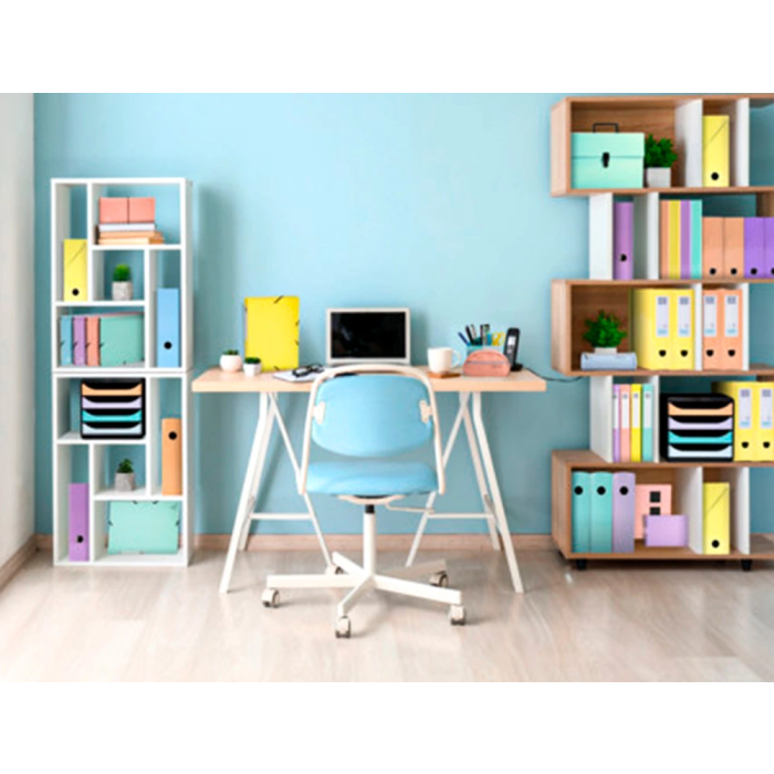 Exacompta Maletin Aquarel Clasificadora Fuelle 18 Departamentos Carton Colores Surtidos 6