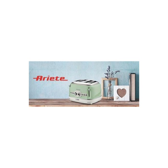 Ariete 156/04 Tostador 4 Ranuras Verde con Rueda Selectora de 6 Niveles y Bandeja Recogemigas 3