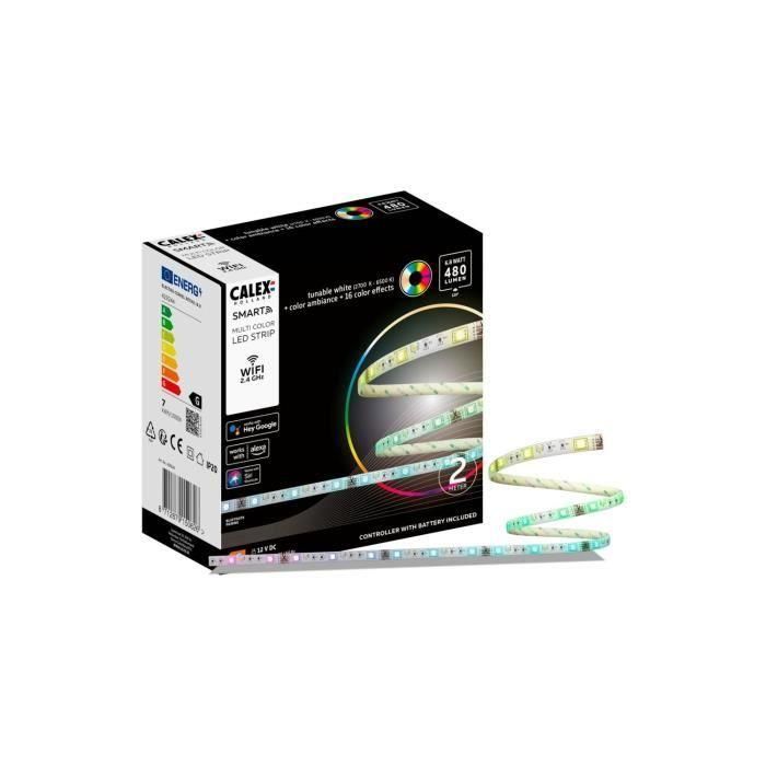 Calex CAL8712879150626 Cinta LED 2 Metros 6.8W RGBCCT con Mando a Distancia Calex CAL8712879150626 Cinta LED 2 Metros 6.8W RGBCCT con Mando a Distancia