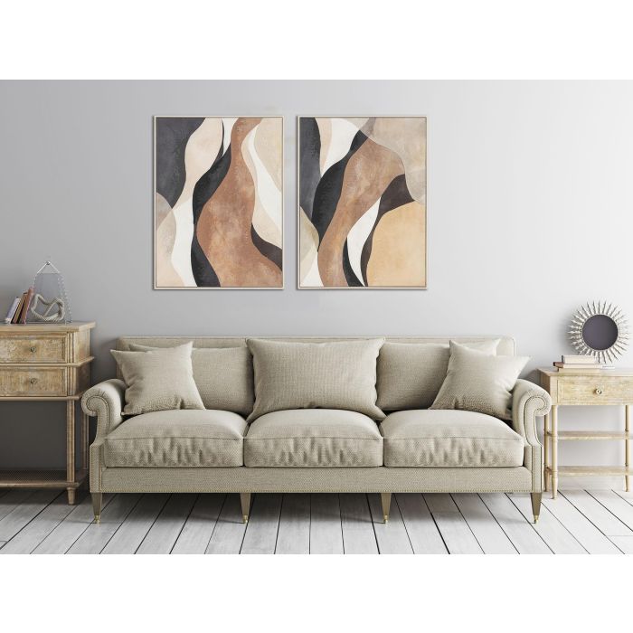 Cuadro Urban DKD Home Decor Beige Marron 2.8 x 80 x 60 cm (2 Unidades) 3 Cuadro Urban DKD Home Decor Beige Marron 2.8 x 80 x 60 cm (2 Unidades) 3