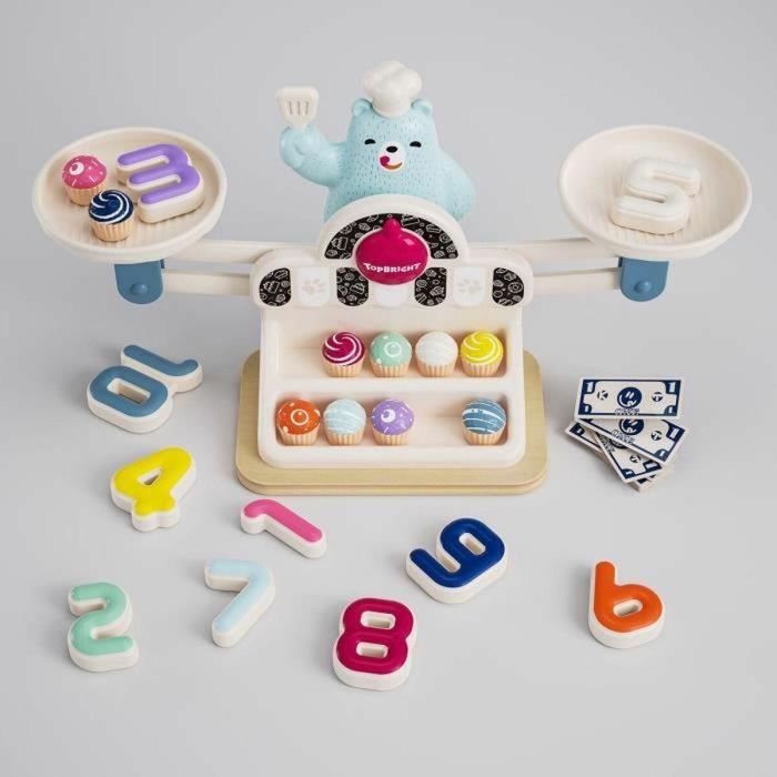 TOP BRIGHT TOP1721286189644 Yummy Balance Bear - Balanza de Equilibrio con Cupcakes y Números para Contar 2