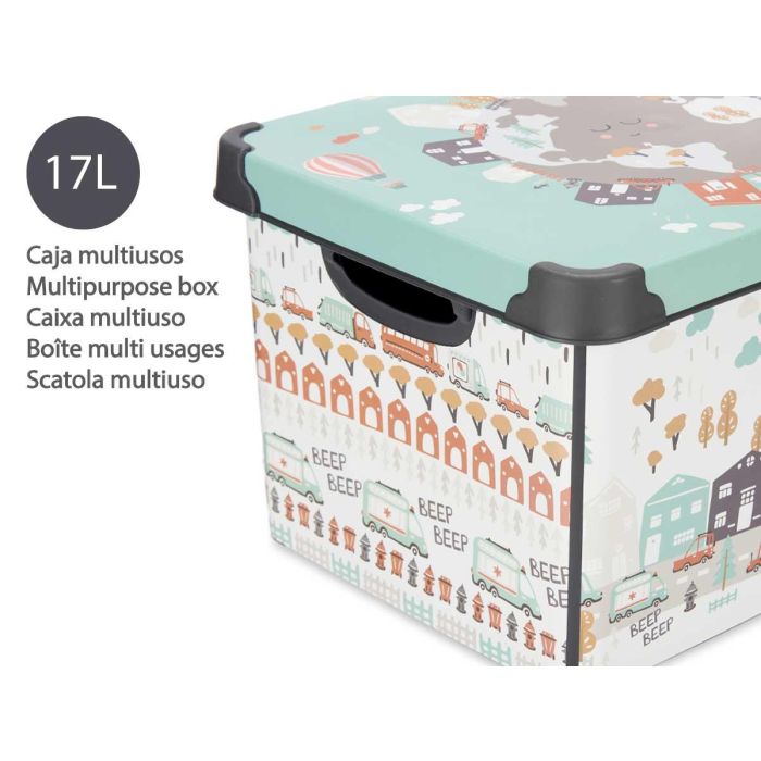 Caja de Almacenaje Road Con asas Plástico 17 L (27,5 x 22 x 36,5 cm) 3 Caja de Almacenaje Road Con asas Plástico 17 L (27,5 x 22 x 36,5 cm) 3