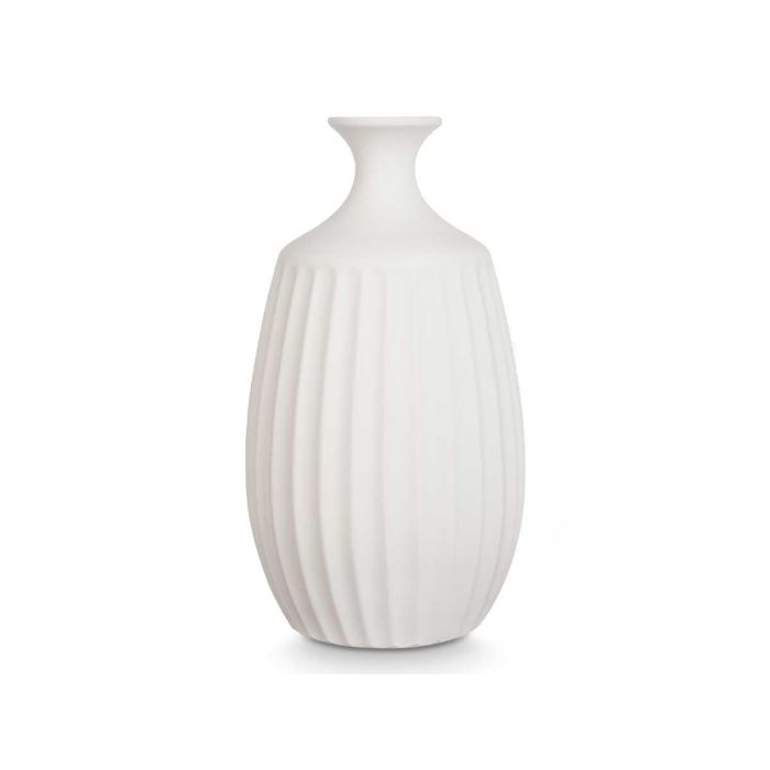 Jarrón Cerámica Cuello Estrecho 39 cm Blanco - Giftdecor (2 Unidades) 2 Jarrón Cerámica Cuello Estrecho 39 cm Blanco - Giftdecor (2 Unidades) 2