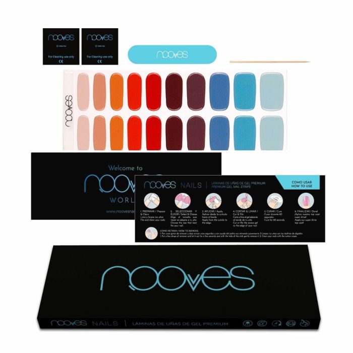 Láminas de Gel para Uñas Nooves Melody (20 Unidades) 2 Láminas de Gel para Uñas Nooves Melody (20 Unidades) 2