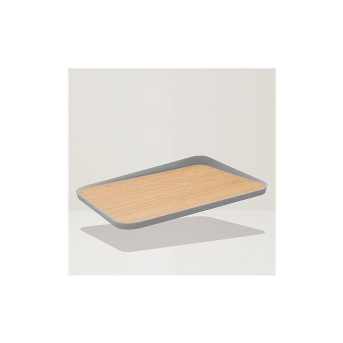 Berghoff 3950088 Tabla de Cortar de Bambú con Ángulo Recogedor 3