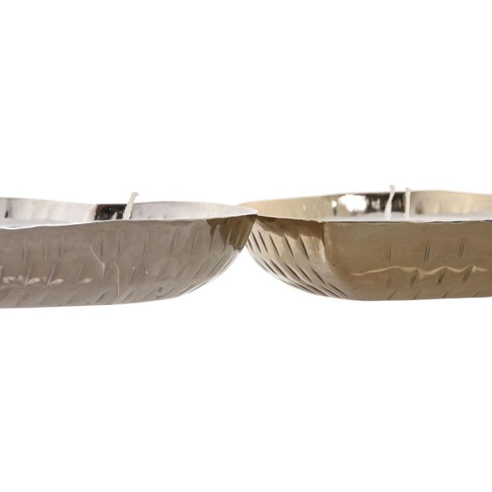 Vela Moderno DKD Home Decor Dorado Plateado 18 x 3.5 x 18 cm (2 Unidades) 1 Vela Moderno DKD Home Decor Dorado Plateado 18 x 3.5 x 18 cm (2 Unidades) 1