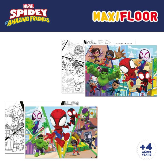 Set de 4 Puzzles Spidey 35 x 1,5 x 25 cm 48 Piezas (6 Unidades) 3 Set de 4 Puzzles Spidey 35 x 1,5 x 25 cm 48 Piezas (6 Unidades) 3