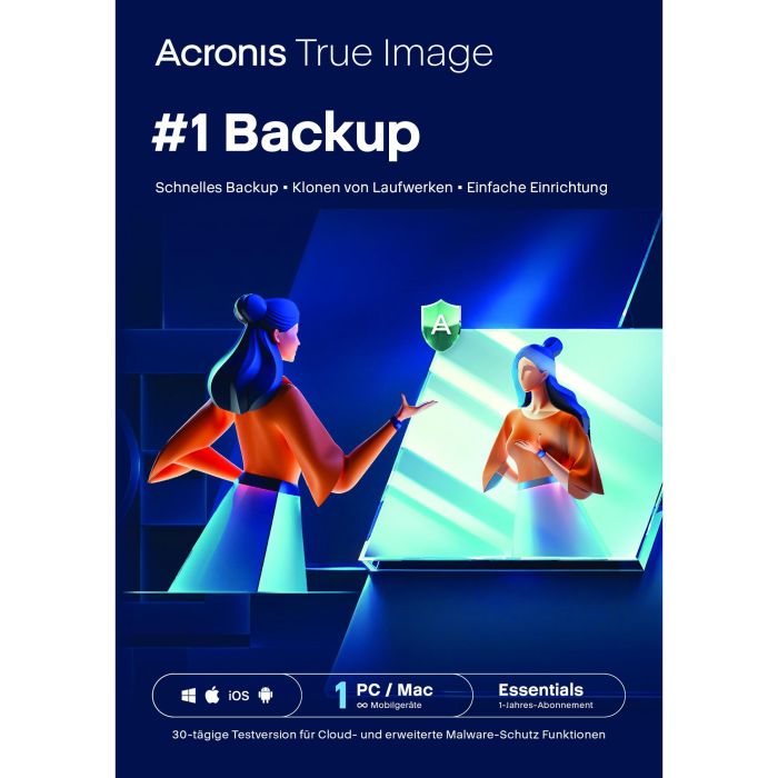 Acronis True Image Essentials - 1 año suscripción - 1 ordenador - Descarga ESD