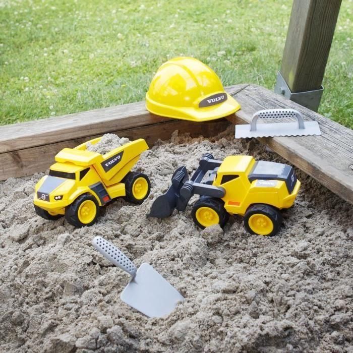 Juguete de obra - KLEIN - Juego de obra Volvo Power con casco, 5 piezas - Plástico de alta calidad y muy duradero. 1 Juguete de obra - KLEIN - Juego de obra Volvo Power con casco, 5 piezas - Plástico de alta calidad y muy duradero. 1