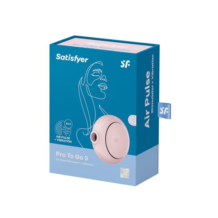 Succionador de Clítoris Satisfyer Pro to go 3 Rosa 1 Succionador de Clítoris Satisfyer Pro to go 3 Rosa 1