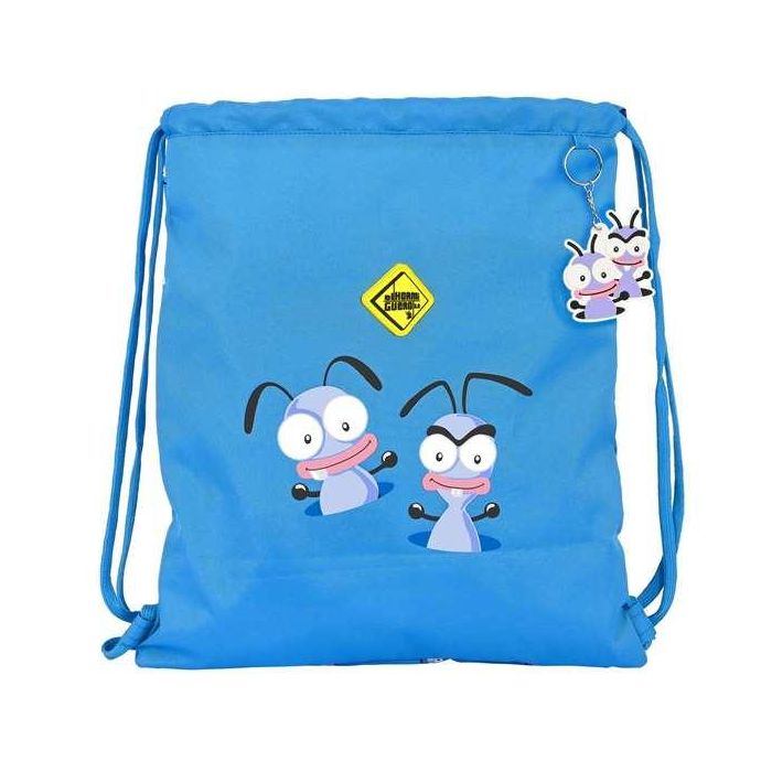 Bolsa Mochila con Cuerdas El Hormiguero Azul (35 x 40 x 1 cm)
