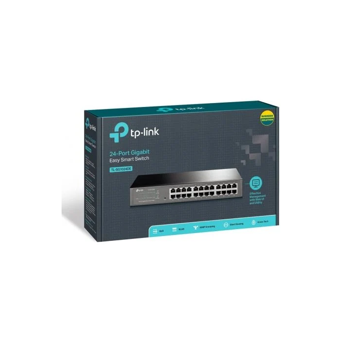 TP-LINK TL-SG1024DE Switch Gigabit Ethernet Gestionable 24 Puertos 10/100/1000Mbps 3 TP-LINK TL-SG1024DE Switch Gigabit Ethernet Gestionable 24 Puertos 10/100/1000Mbps 3