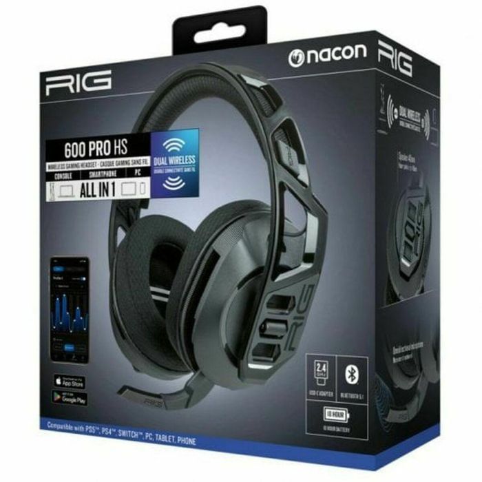 Auriculares con Micrófono Nacon RIG600PROHS Negro 1 Auriculares con Micrófono Nacon RIG600PROHS Negro 1