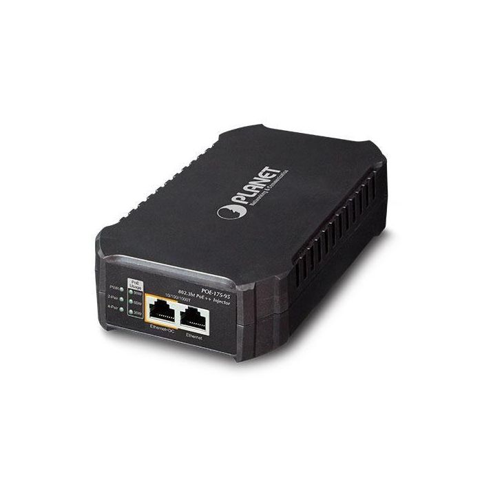 Planet POE-175-95 Inyector PoE Ultra 802.3bt (95W) - Fuente de Alimentación 54V DC con Puerto Único para Cámaras PTZ y Dispositivos de Alta Potencia