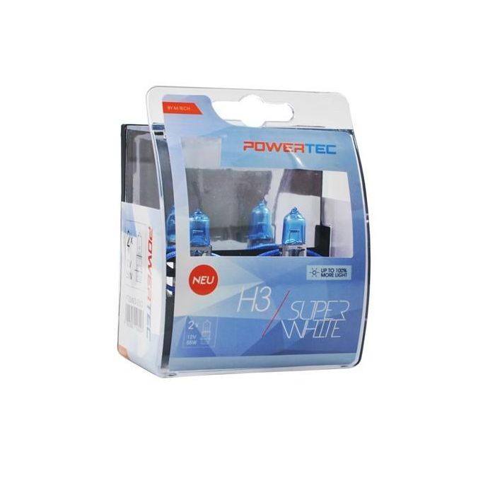 M-Tech H3 12V Super White 100% Más Luz Bombilla Lámpara MTECPTZSW3-DUO