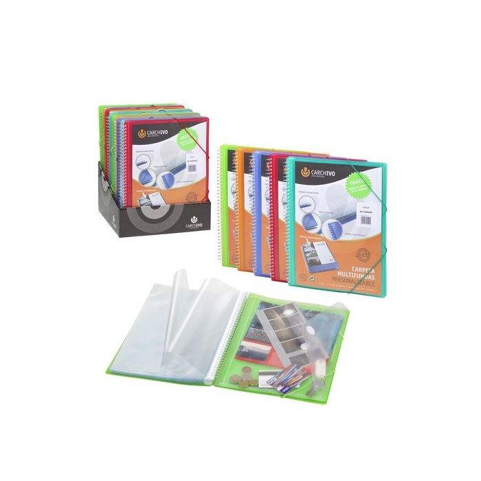 Carpeta Fundas (Tarifario) Carchivo Espiral Pp Comodin A4 60 F.