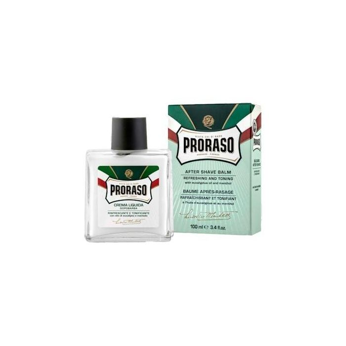 Proraso Bálsamo para Después del Afeitado, Sin Alcohol con Eucalipto y Menta, 100 ml