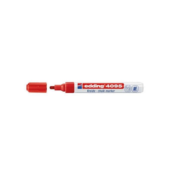 Rotulador edding 4095 tiza liquida p. redonda rojo (104095-02) 0 Rotulador edding 4095 tiza liquida p. redonda rojo (104095-02) 0