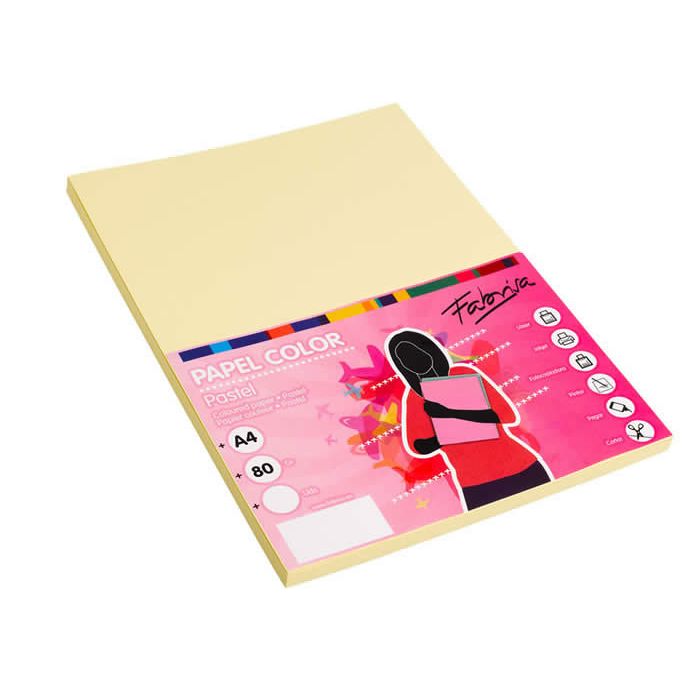 Papel paperline a4 80 grs. 500 hojas amarillo (15641) 0