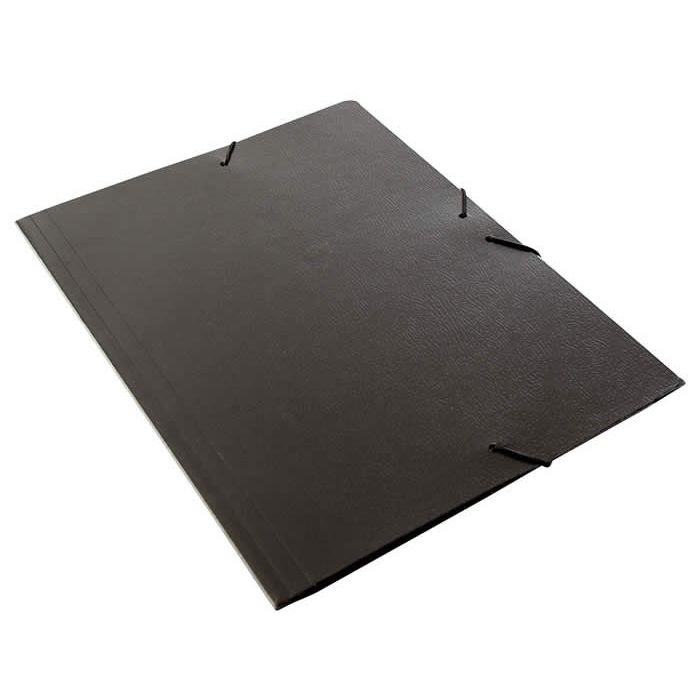 Carpeta cartón gofrado fabrisa ejecutivo fº solapa negro (15847)