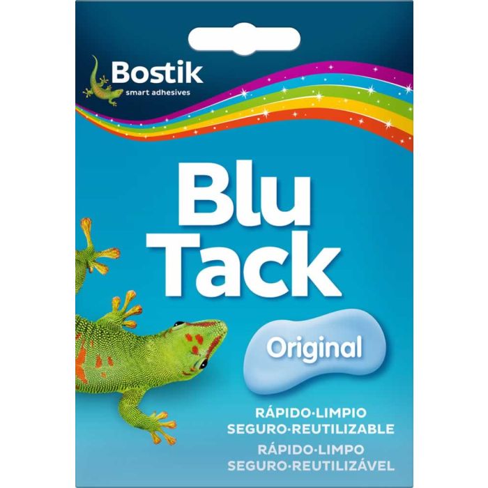 Bostik blu tack original masilla adhesiva reutilizable 57 gr azul