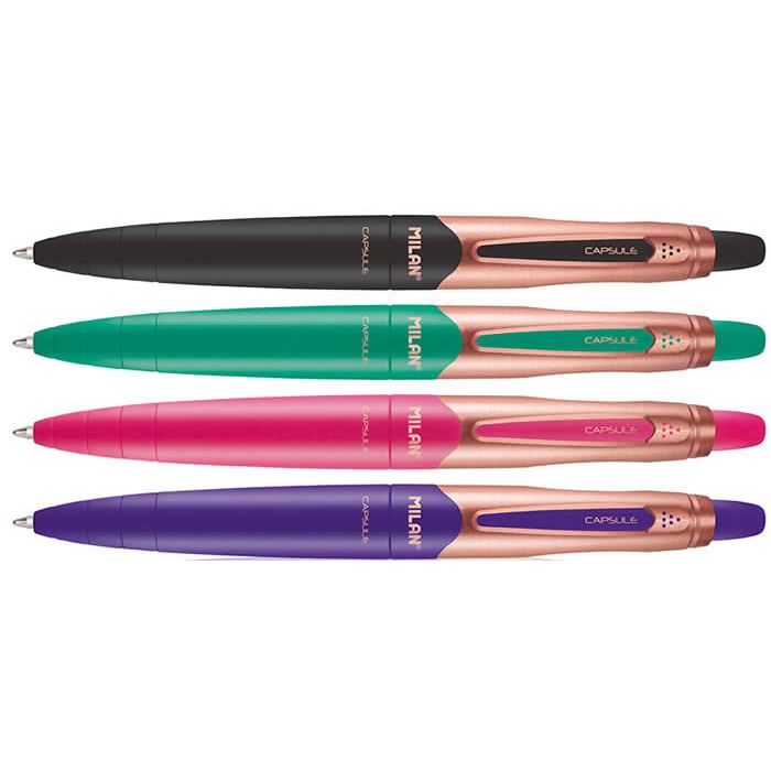 Bolígrafo milan capsule copper ballpen tinta azul (1765809120) 0 Bolígrafo milan capsule copper ballpen tinta azul (1765809120) 0