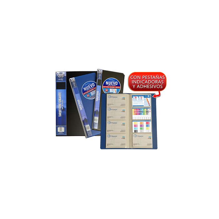 Tarjetero o. box 120x275 mm. 160 tarjetas azul (24228) Tarjetero o. box 120x275 mm. 160 tarjetas azul (24228)
