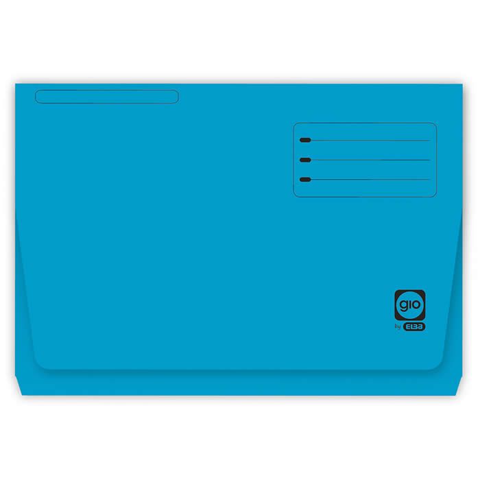 Subcarpeta gio pocket solapa y fuelle fº azul (400040682) 0