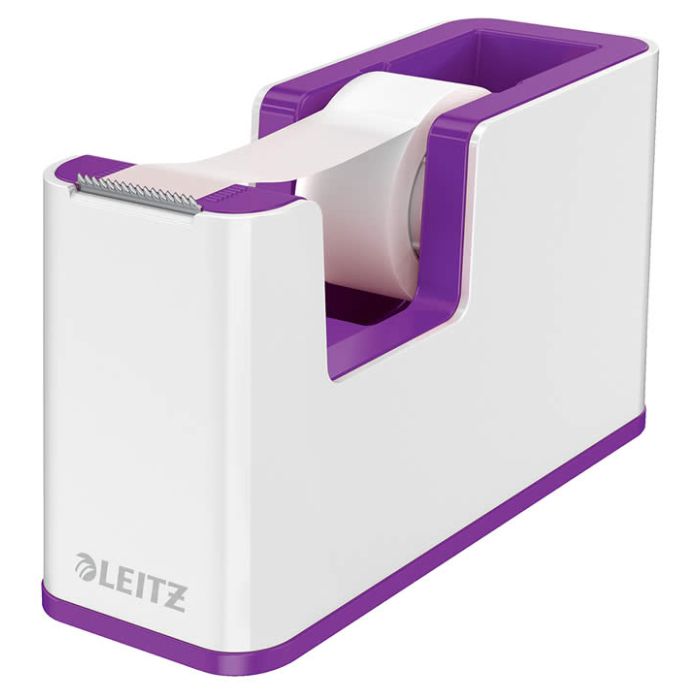 Dispensador de cinta adhesiva leitz wow dual violeta/blanco (53641062) 0
