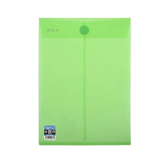 Bolsa o. box cierre superior v-lock 230x325 mm. verde (90036) 0