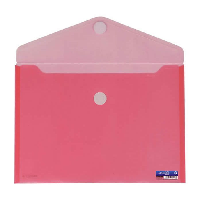 Sobre o. box plástico apaisado 238x334 mm. apertura superior v-lock rojo (90146) 0