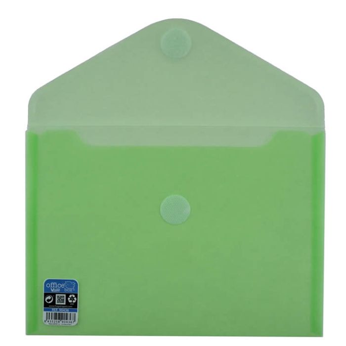 Sobre o. box plástico apaisado 252x180 mm. apertura superior v-lock verde (90436) 0
