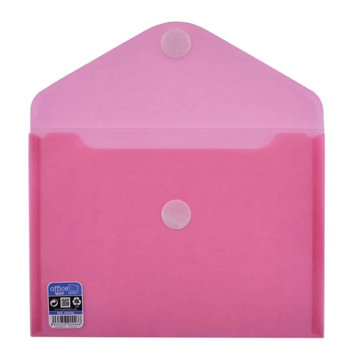 Sobre o. box plástico apaisado 252x180 mm. apertura superior v-lock rojo (90446)