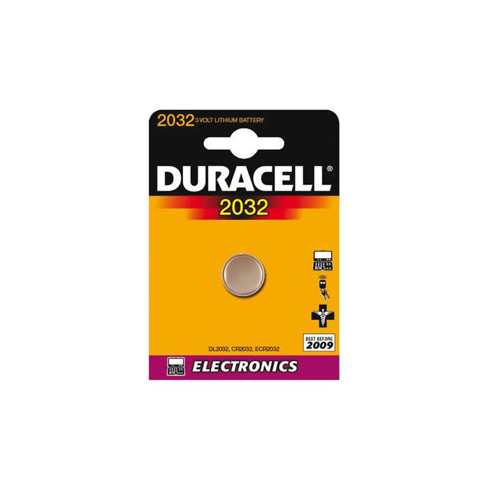 PILAS DURACELL LITIO BOTÓN DL2032 - BLISTER 3V PILAS DURACELL LITIO BOTÓN DL2032 - BLISTER 3V
