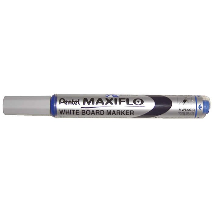 Marcador maxiflo pentel punta cónica media azul (mwl5s-pentel-c)