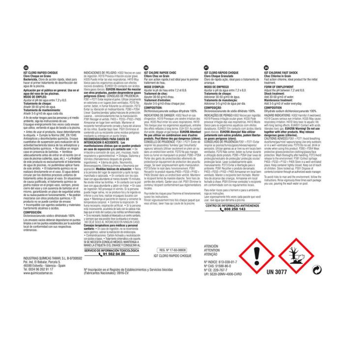 Tamar Cloro Granulado de Choque 1kg 1