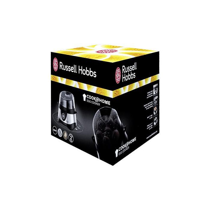 Russell Hobbs 14048-56 Cocedor para 7 Huevos Cook@Home Acero Inoxidable y Negro